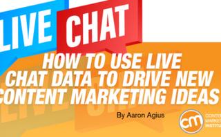 How to use live chat data to drive new content marketing ideas