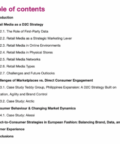 d2c contents | Brands Direct-to-Consumer Blue Paper 2025